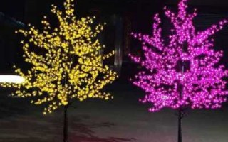 led灯树木装饰图（led景观树灯价格）