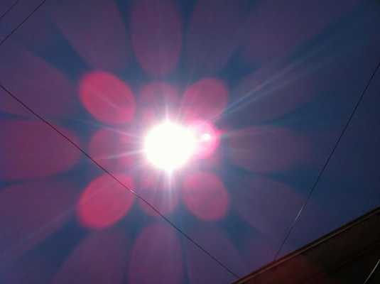 太阳对于相当于对于相机 太阳对著镜头-第1张图片-DAWOOD LED频闪灯