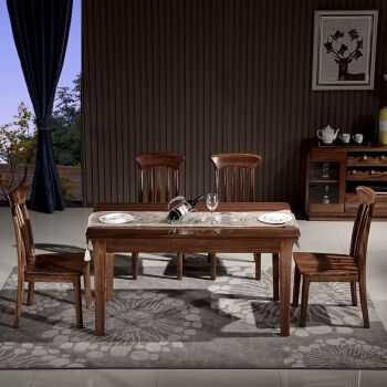 实木桌子带4个凳子多少钱_实木餐桌一桌四椅1500是假的吗-第3张图片-DAWOOD LED频闪灯